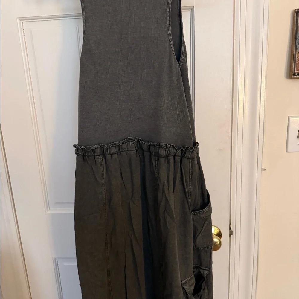 Daily Practice Be Bold Twofer Feminine Minimalist Cargo Tank Dress - Picture 8 of 10